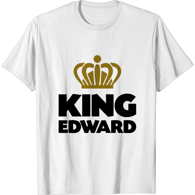 T-shirt King Edward Name Thing Crown pour hommes — T-shirts pour hommes