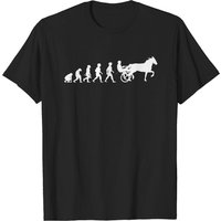 T-shirt Évolution Chevaux pour Hommes - Harnais de Course — T-shirts pour hommes