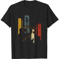T-shirt Vintage pour Joueurs de Basse Bass Clef pour Hommes — T-shirts pour hommes