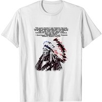 T-shirt pour hommes avec citations amérindiennes et plume — T-shirts pour hommes