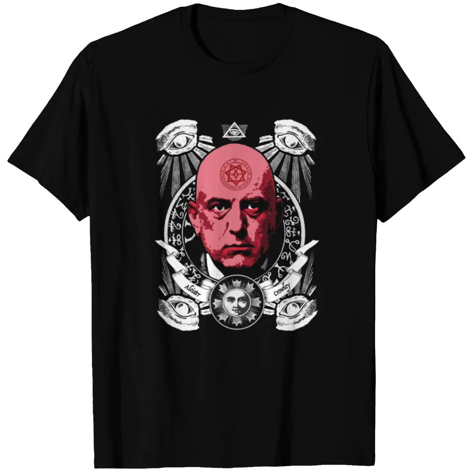 Aleister Crowley Men's Black T-Shirt — Mens T Shirts