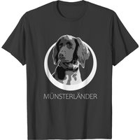 Münsterländer Modern Logo T-Shirt for Men in Black