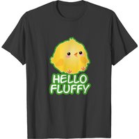 T-shirt pour hommes Hello Fluffy Baby Chick en noir