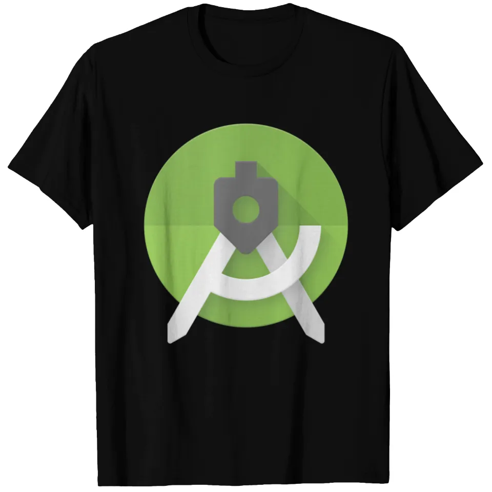 Android Studio T-shirt for Men in Black — Mens T Shirts
