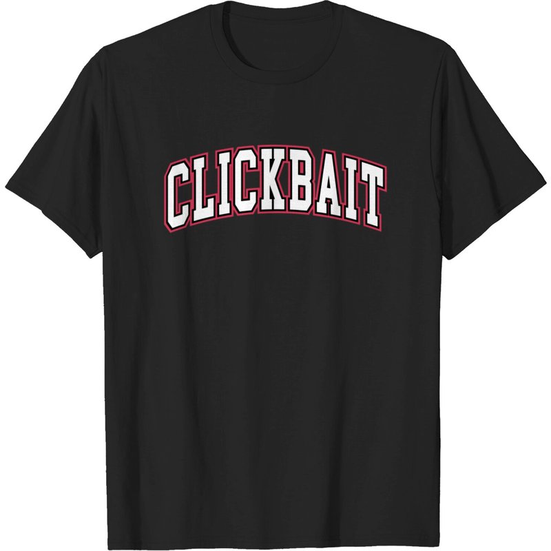 T-shirt Clickbait Studio pour hommes en noir — T-shirts pour hommes