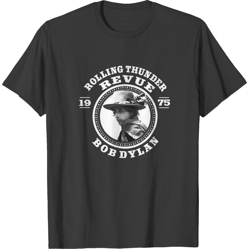 T-shirt Bob Dylan Revue pour hommes en noir — T-shirts pour hommes