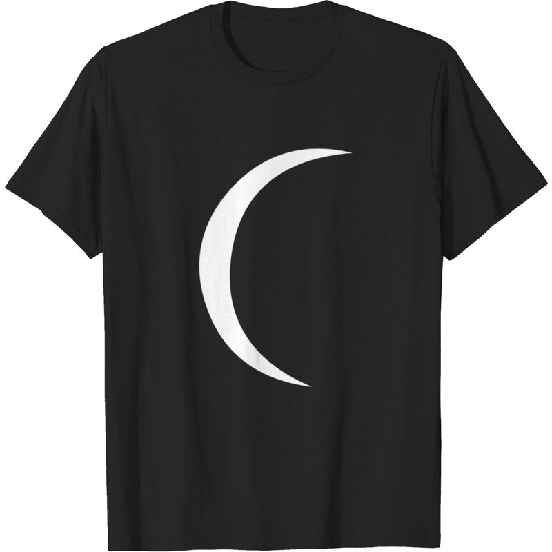 T-shirt Crescent Moon pour hommes en noir — T-shirts pour hommes