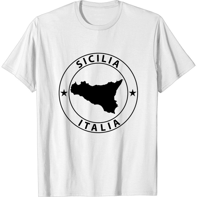 T-shirt Sicilia Design pour hommes en royal