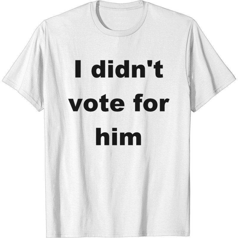 T-shirt Politique Je n'ai pas voté pour lui pour hommes — T-shirts pour hommes