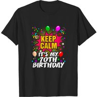 Keep Calm C'est Mon 70e Anniversaire T-Shirt pour Hommes