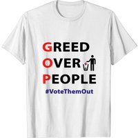 T-shirt Greed Over People pour hommes