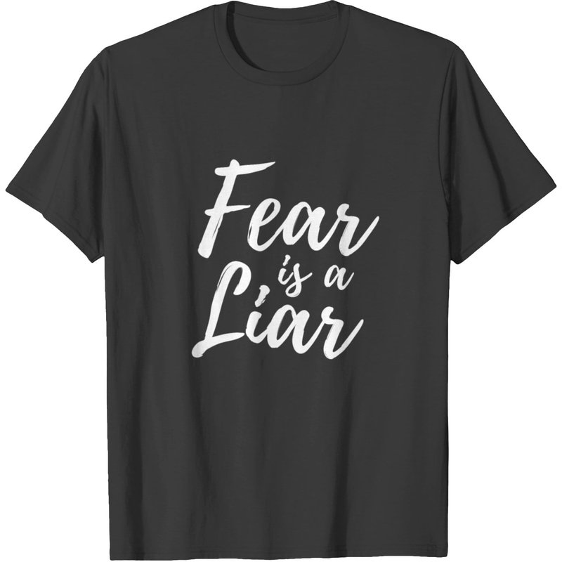 T-shirt Fear Is A Liar pour hommes - Noir — T-shirts pour hommes