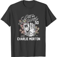Juste Une Fille Qui Aime Charlie Morton T-shirt pour Hommes