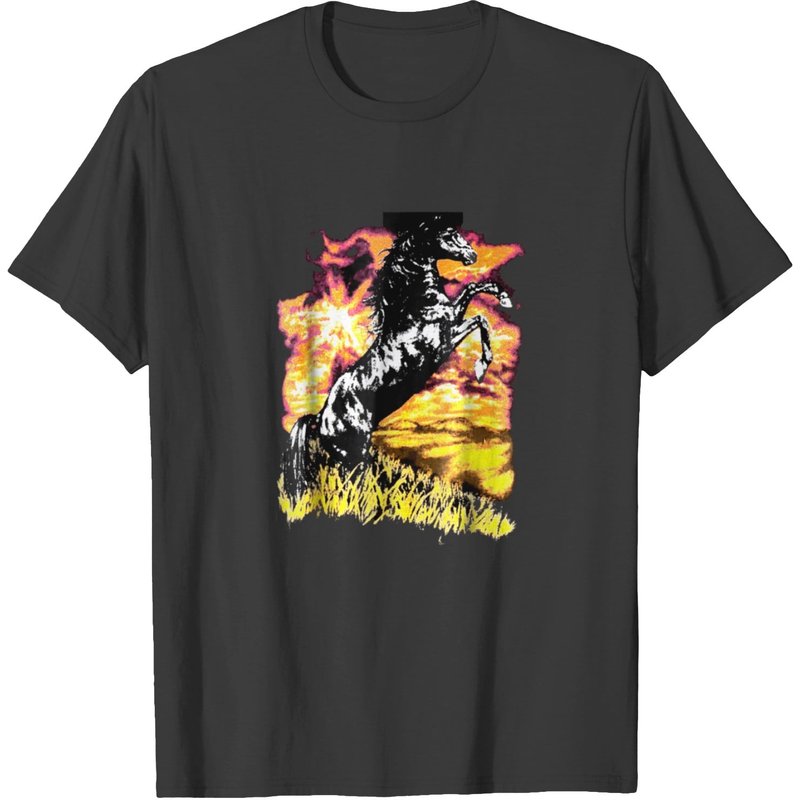T-shirt Charlie Horse 1644 pour hommes en noir
