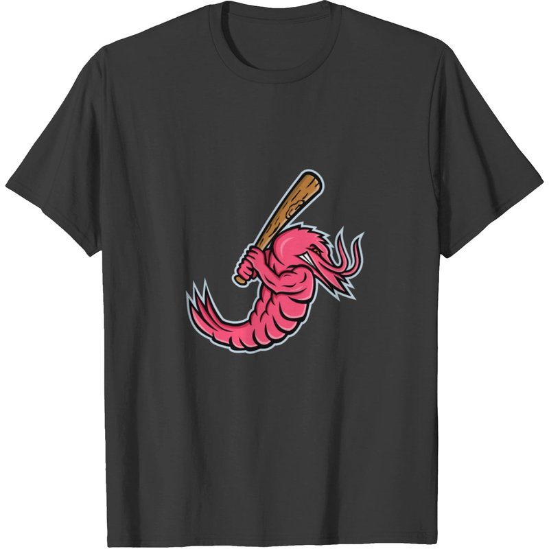 T-shirt Mascotte de Baseball Jumbo Shrimp pour Hommes — T-shirts pour hommes