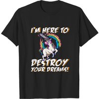 Unicorn Dream Nightmare Chainsaw T-Shirt for Men