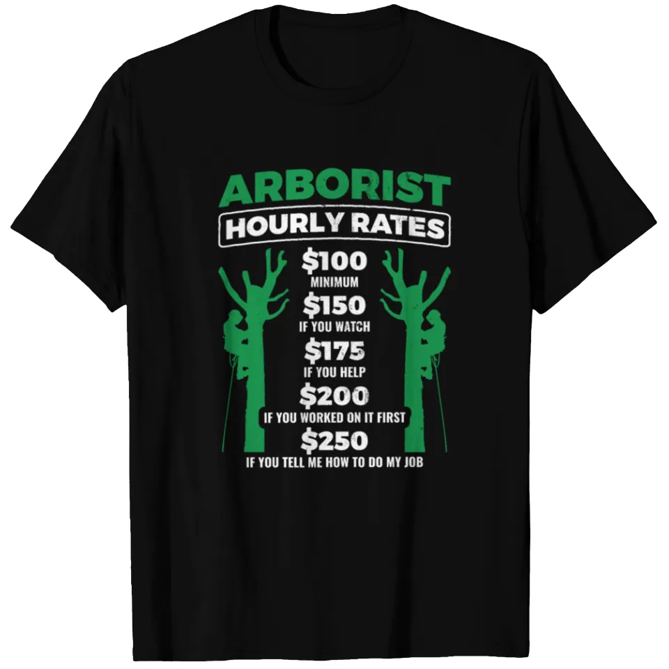 T-shirt Arboriste pour hommes en noir — T-shirts pour hommes