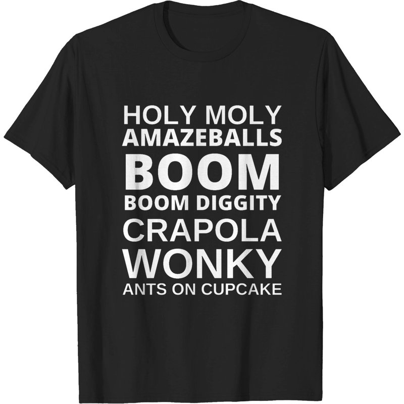 T-shirt Holy Moly Amazeballs pour hommes - Noir