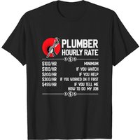 T-shirt Taux Horaire Plombier pour Hommes