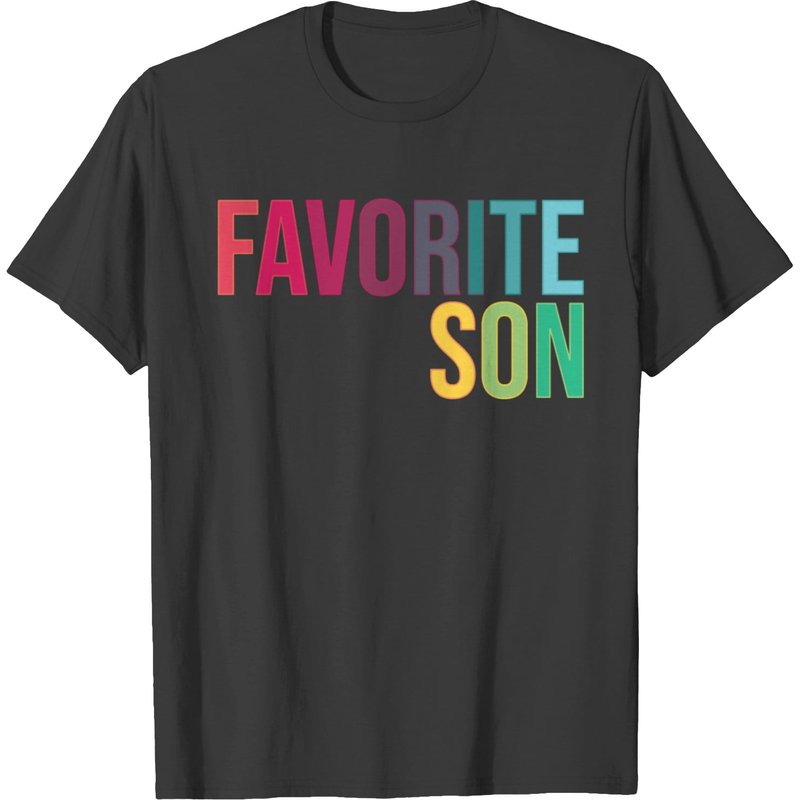 T-shirt Favorite Son pour hommes en noir — T-shirts pour hommes