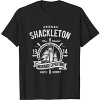 T-shirt Vintage Shackleton Expedition Antarctique pour hommes — T-shirts pour hommes