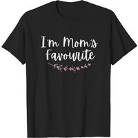 T-shirt Je suis le préféré de maman pour hommes - Noir — T-shirts pour hommes