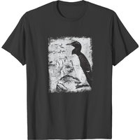 Penguin Antarctica T-shirt for Men in Black