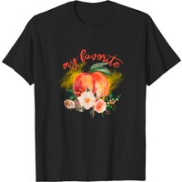 T-shirt My Favorite Peach pour hommes en noir — T-shirts pour hommes