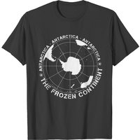 T-shirt Map Of Antarctica pour cadeau d'anniversaire et Noël — T-shirts pour hommes