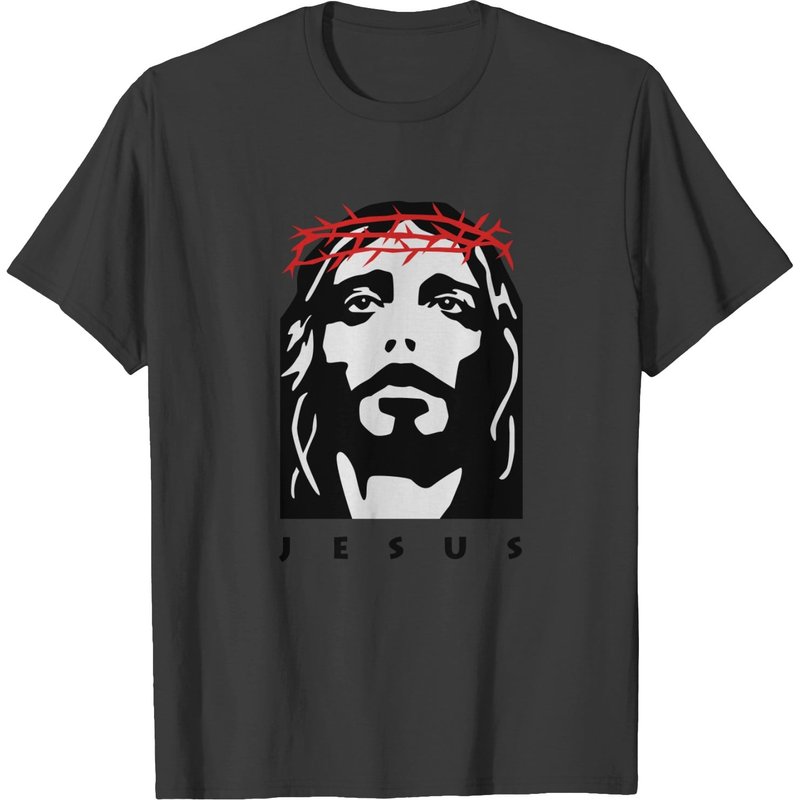 Jesus T-Shirt for Men in Black