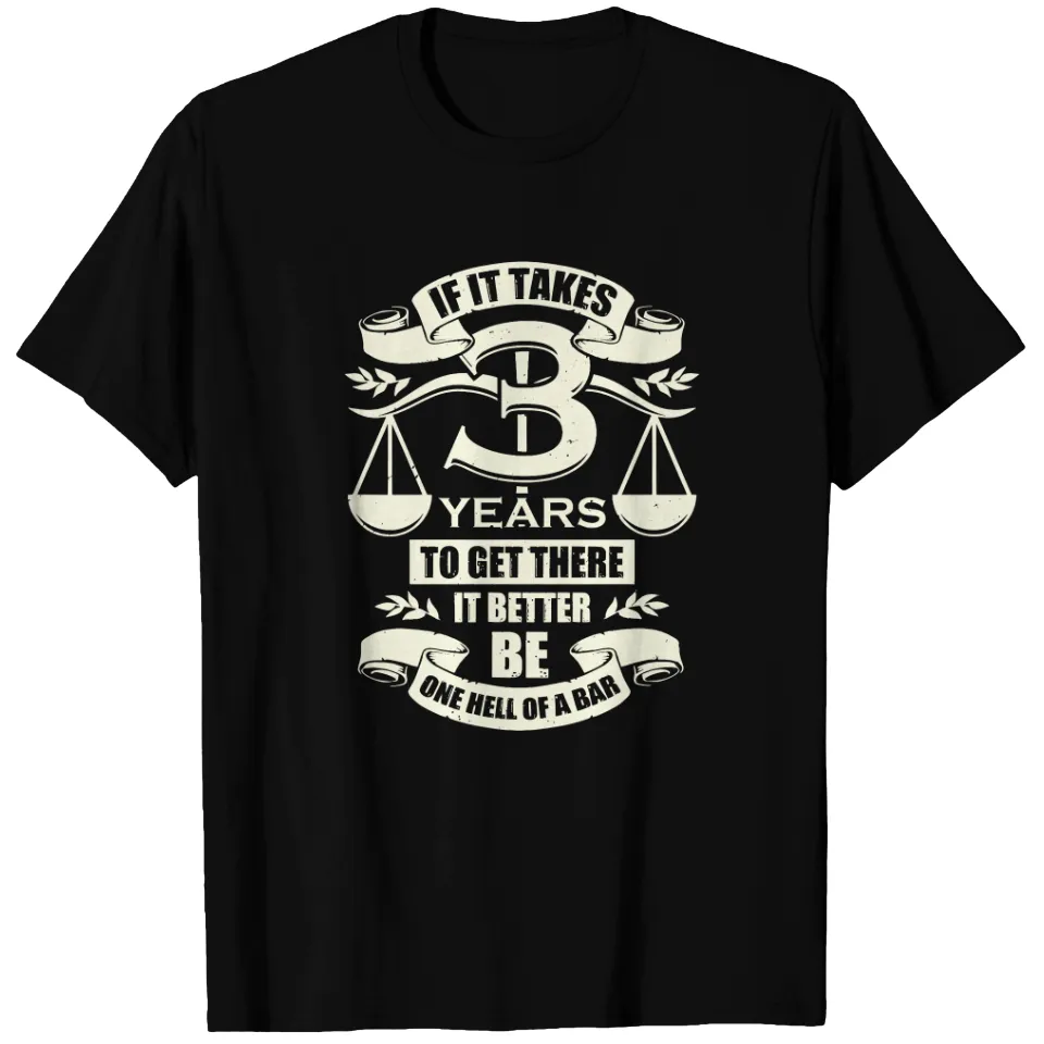 Bar Exam Passer Law School Graduate T-Shirt for Men — Mens T Shirts
