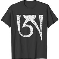 T-shirt Dzogchen Lettre A Méditation Bouddhisme Tibétain pour Hommes