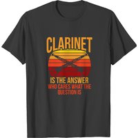 T-shirt Clarinet pour hommes en noir
