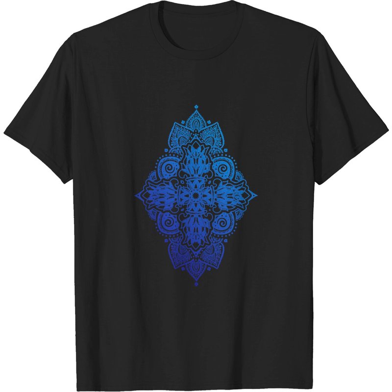 T-shirt Double Dorje Vishvavajra Vajra pour hommes - Noir — T-shirts pour hommes