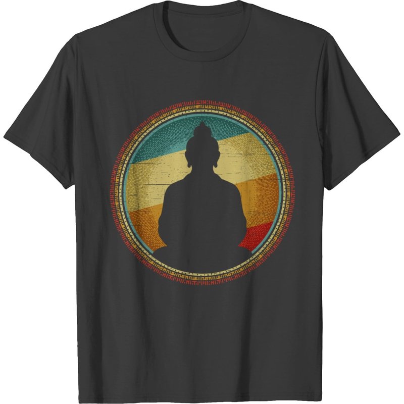 T-shirt Vintage Buddha — T-shirts pour hommes