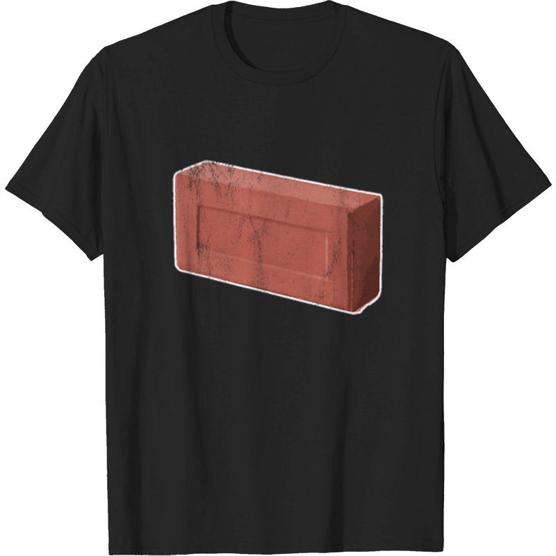 Just A Brick Plain Regular T-Shirt for Men in Black — Mens T Shirts