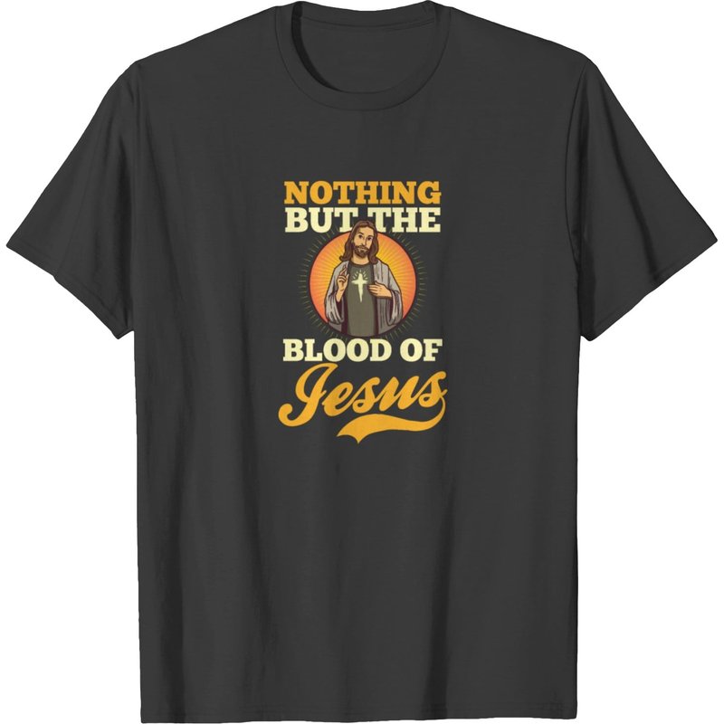 T-shirt chrétien Nothing But Blood Of Jesus pour hommes — T-shirts pour hommes