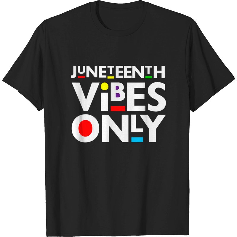T-shirt noir Melanin Juneteenth Vibes Only pour hommes — T-shirts pour hommes