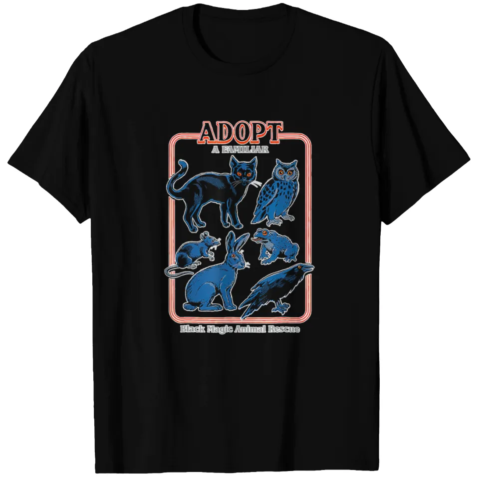 T-shirt Halloween Adopt A Familiar Creepy Animal pour hommes