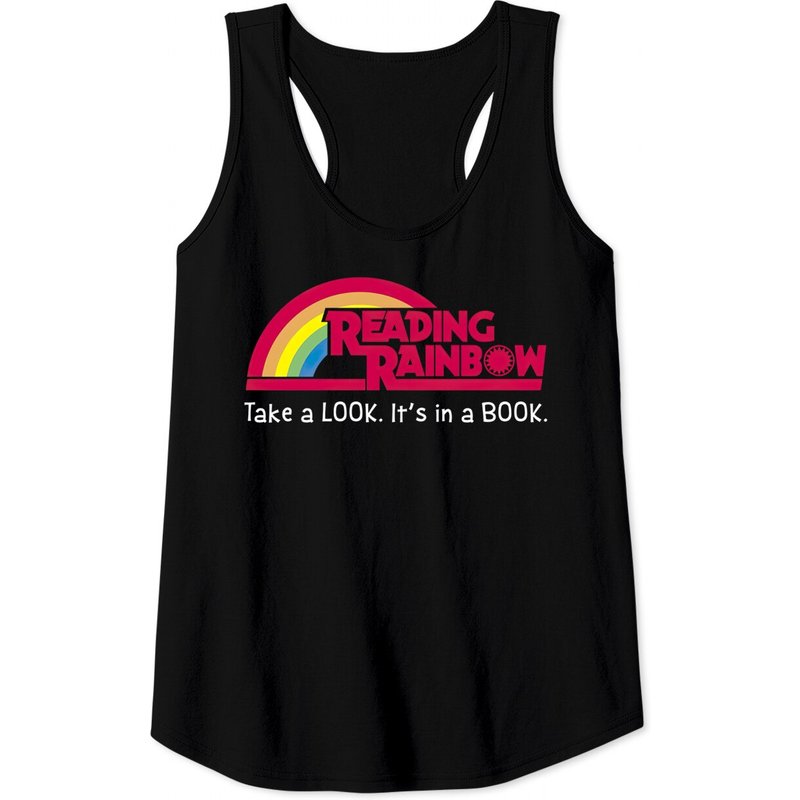 Reading Rainbow Take A Look It's In A Book Men's Tank Tops