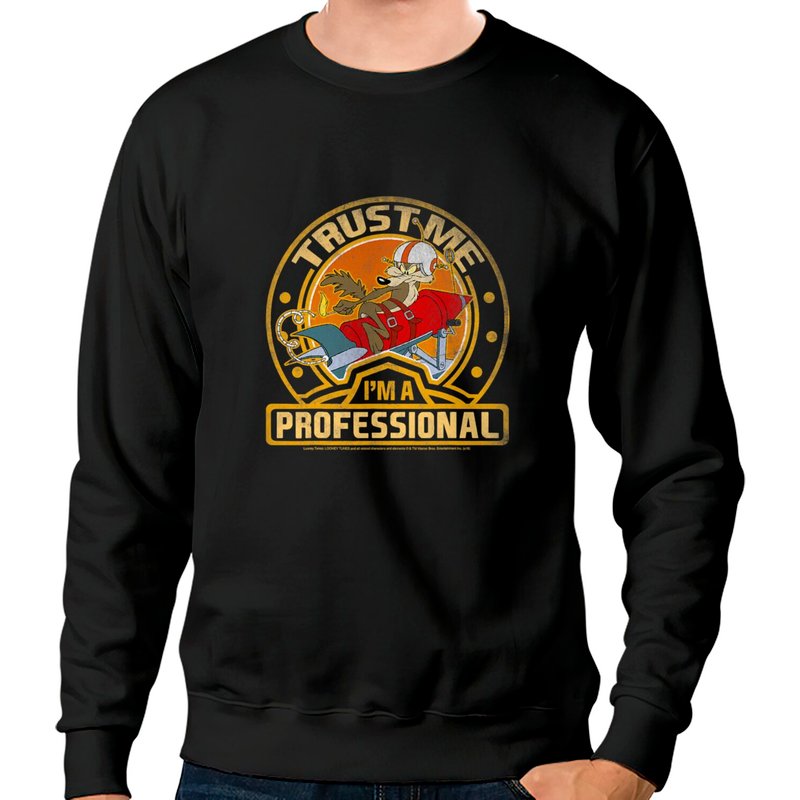 Sweat à capuche Wile E Coyote Faites-moi confiance, je suis un professionnel — Sweats à capuche pour hommes