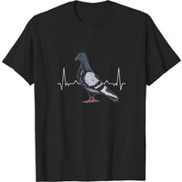 Pigeons Pigeon Heartbeat City Pigeon Carrier T-Shirt for Men