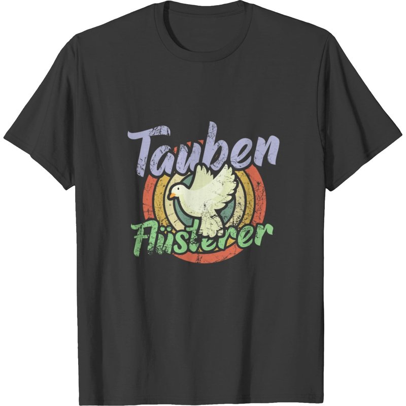 T-shirt Pigeon Whisperer pour hommes en noir — T-shirts pour hommes