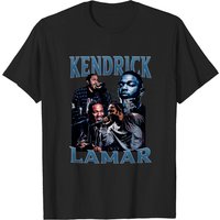 T-shirt Vintage Kendrick Lamar pour hommes en noir — T-shirts pour hommes