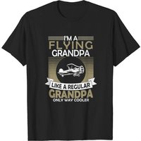 T-shirt Flying Grandpa Pilot pour hommes