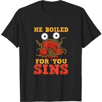 T-shirt pour hommes Flying Spaghetti Monster en noir — T-shirts pour hommes