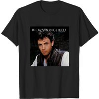 T-shirt noir pour hommes Rick Springfield — T-shirts pour hommes
