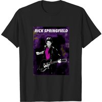 T-shirt Noir pour Hommes Rick Springfield