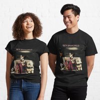 T-shirt pour hommes Rick Springfield en noir — T-shirts pour hommes