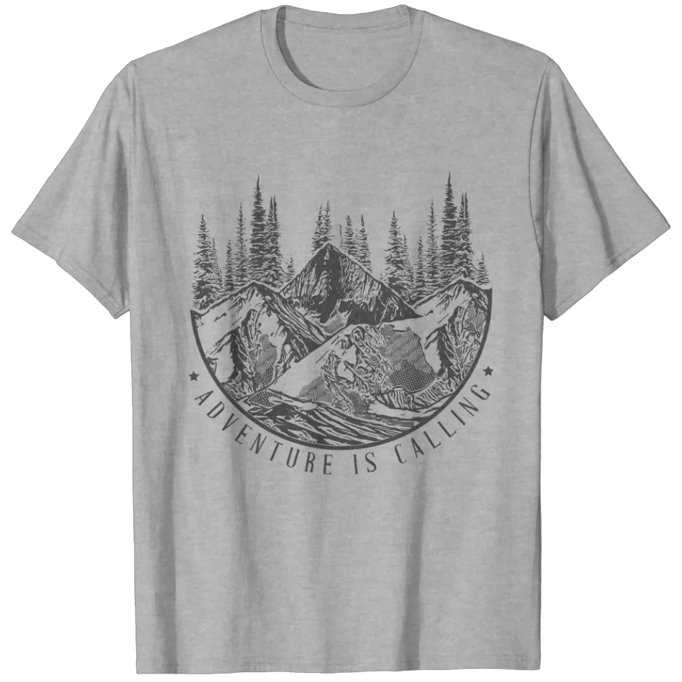 T-Shirt Thématique Montagne Adventure Is Calling pour Hommes — T-shirts pour hommes